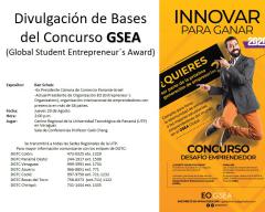 Afiche Concurso GSEA (Global Student Entrepreneur's Award)